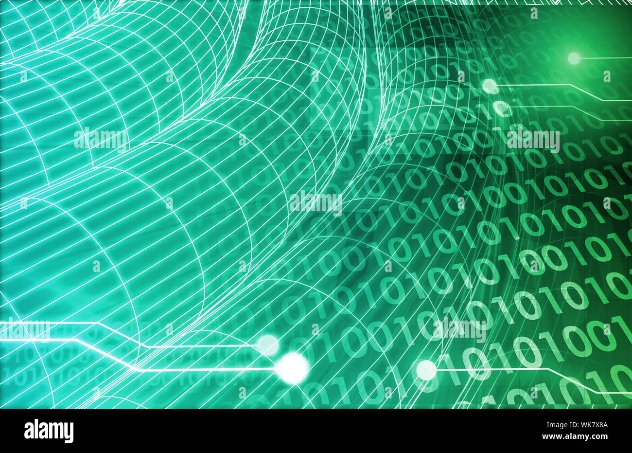 Web Information Technology Art of the Future Stock Photo