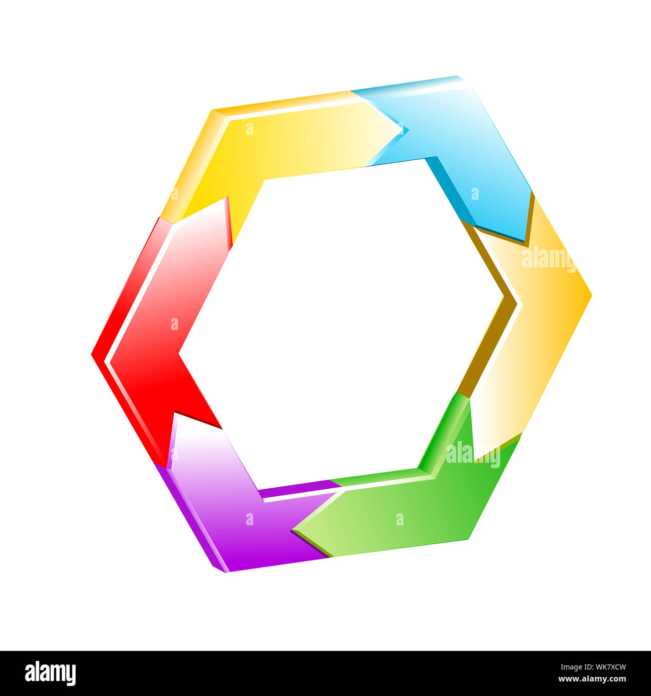 illustration of hexagon vector background on white background Stock ...