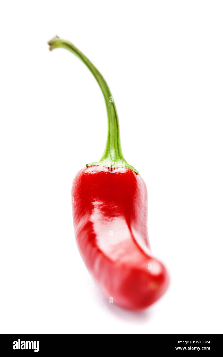 Red Hot Chili Peppers over white background Stock Photo - Alamy