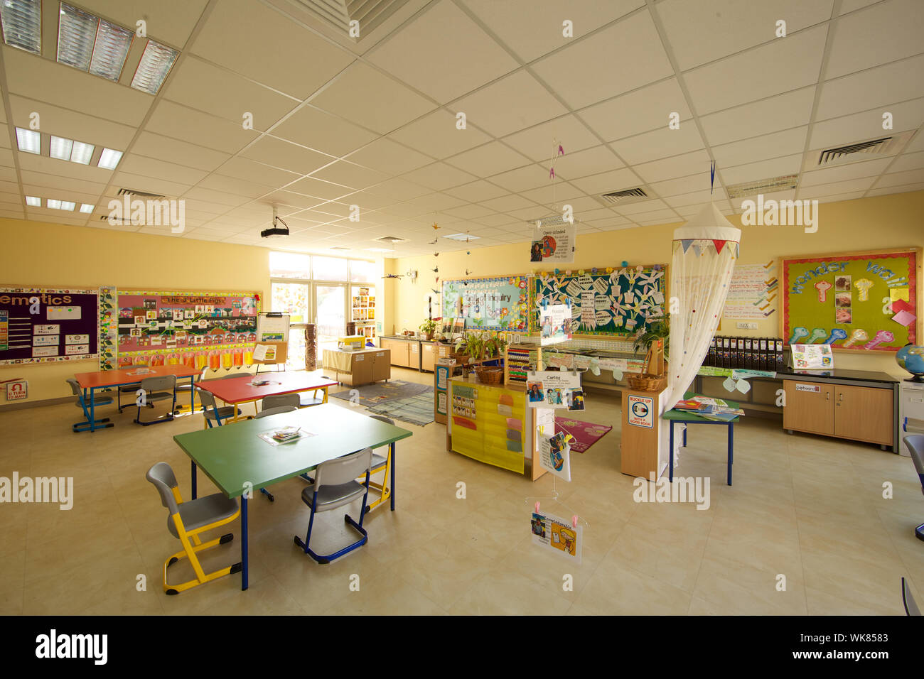 Interiors of a playschool Stock Photo