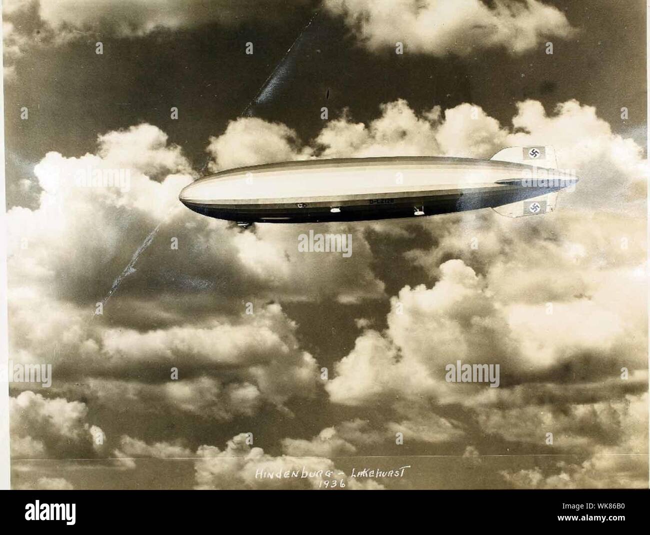 Hindenburg blimp Stock Photo