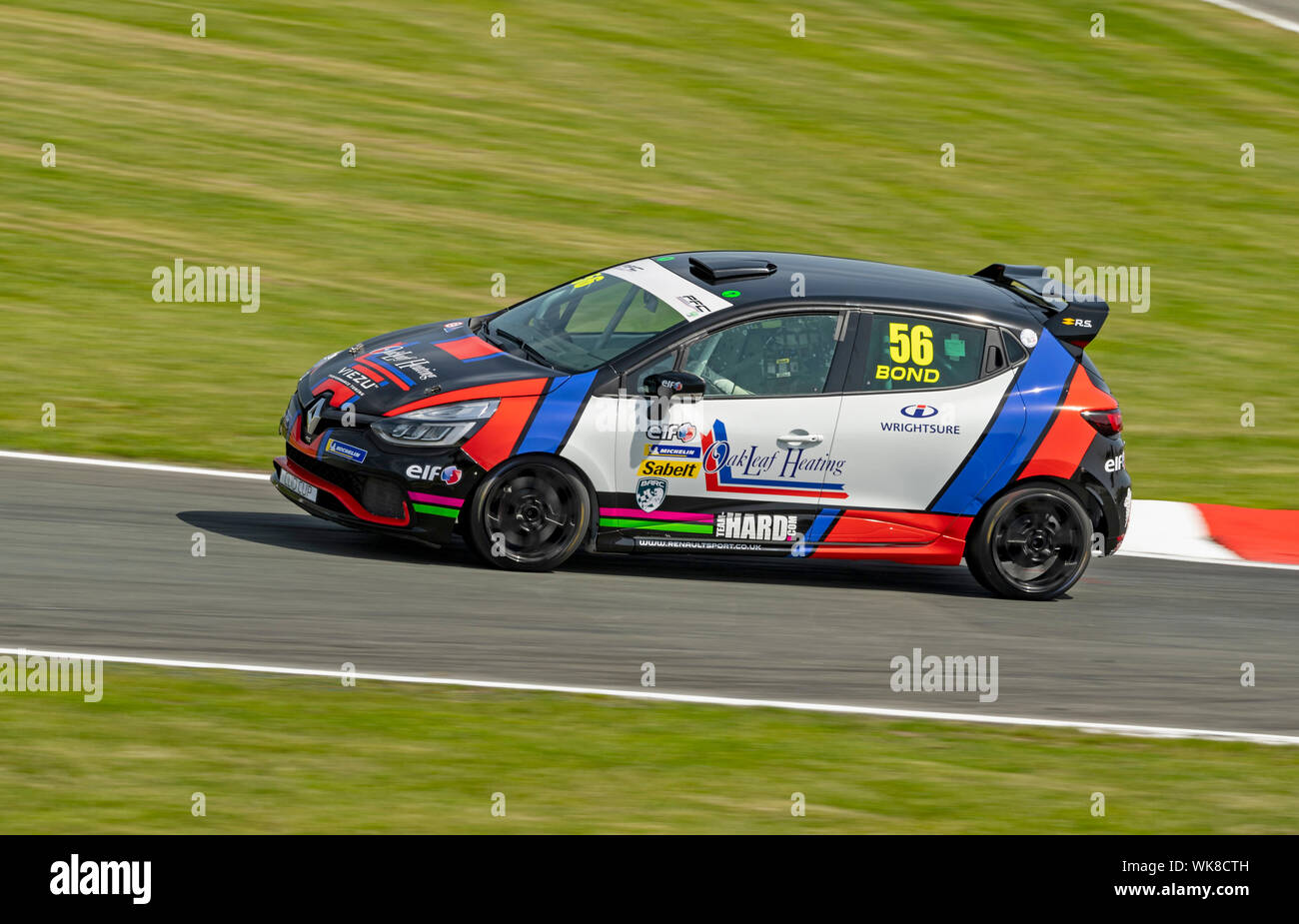 Renault Clio Cup Practice at Oulton Park, Car 56, Jamie Bond, Team Hard Stock Photo