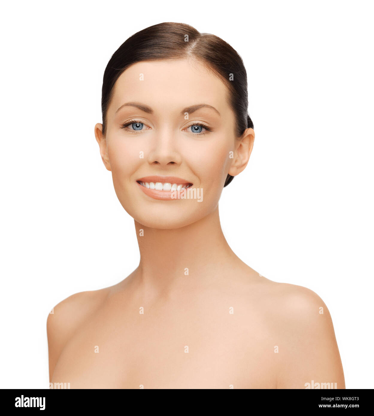 bright closeup portrait picture of beautiful woman Stock Photo - Alamy