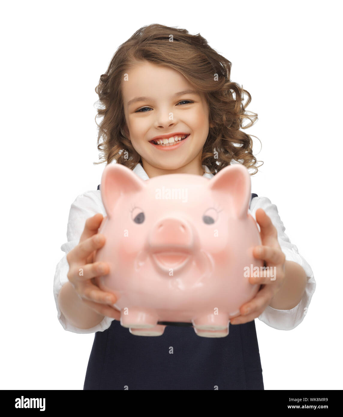 picture of beautiful girl with piggy bank Stock Photo - Alamy