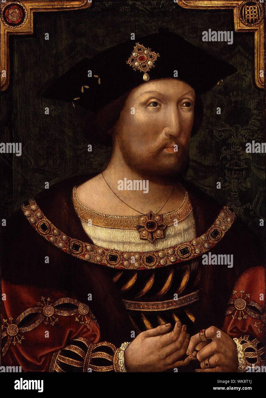 Henry VIII (28 June 1491 – 28 January 1547) was King of England Stock Photo