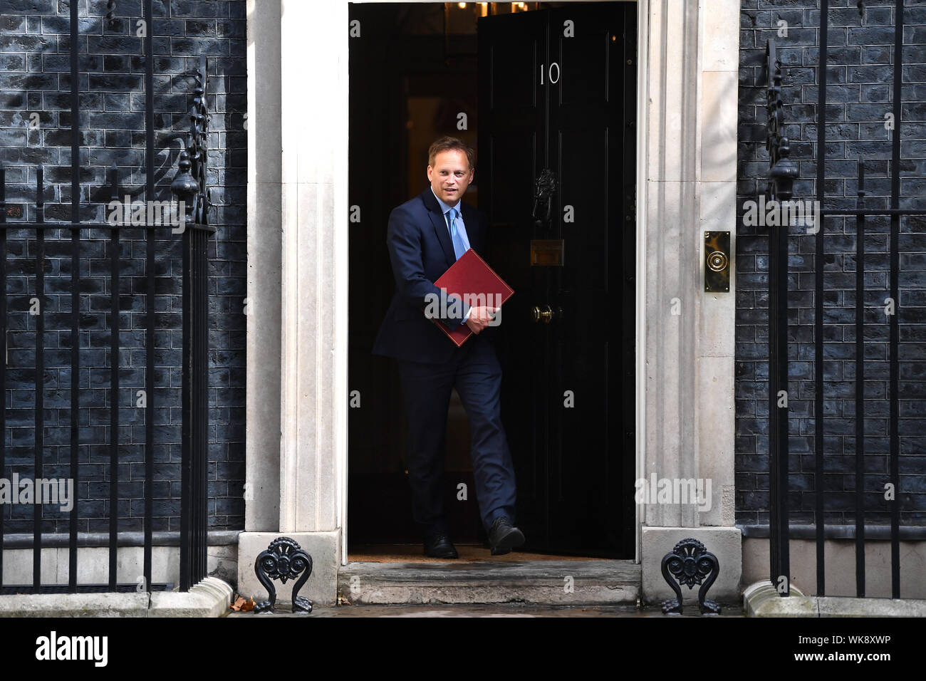 Secretary of State for transport Grant Schapps leaves following a cabinet meeting at 10 Downing Street, London. Stock Photo