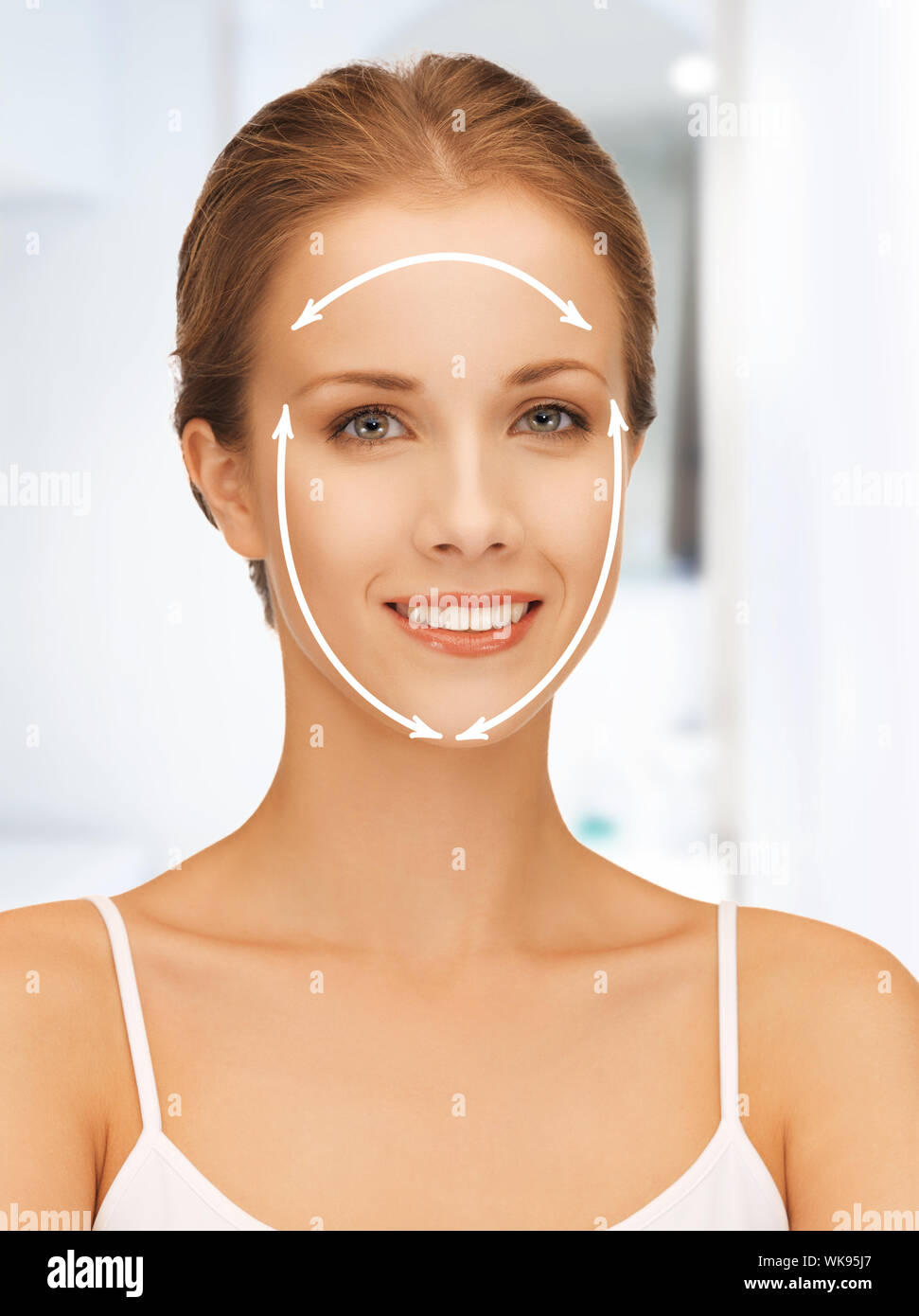 picture of beautiful woman ready for cosmetic surgery Stock Photo - Alamy