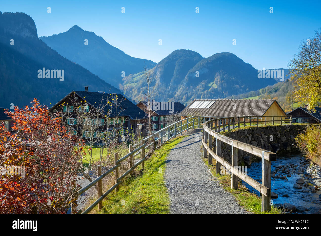 Wandern am Bizauer Bach, Bregenzerwald Stock Photo - Alamy