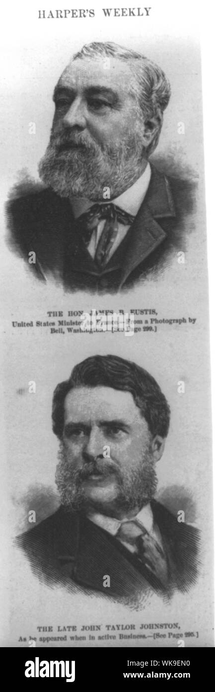 James B. Eustis and John Taylor Johnston Stock Photo Alamy