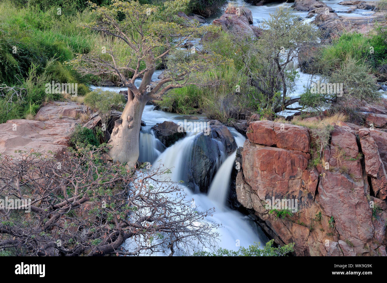 A Small Portion Of The Epupa Waterfalls In On The Border Of Angola And 