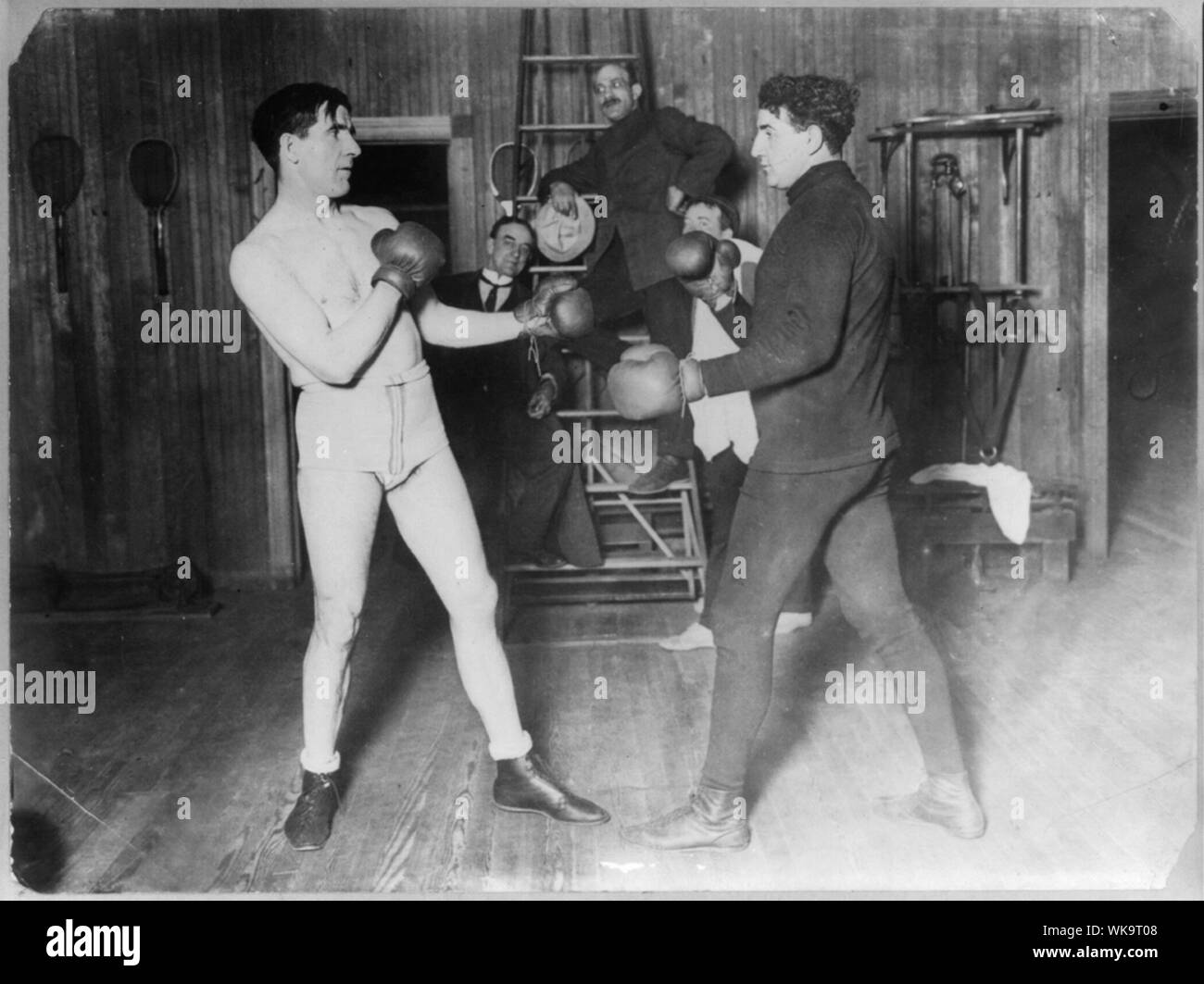 James J. Corbett - training at Coopers gym with Kennedy? 190-? Stock Photo