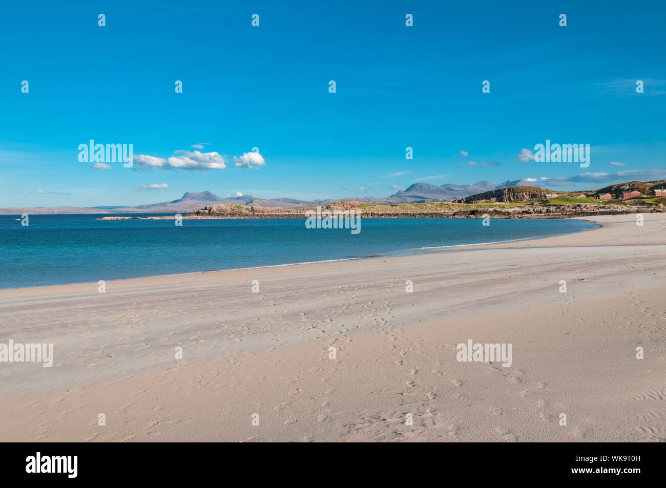 Mellon Udrigle beach and shore line nr Laide Ross & Cromarty Highland Scotland Stock Photo
