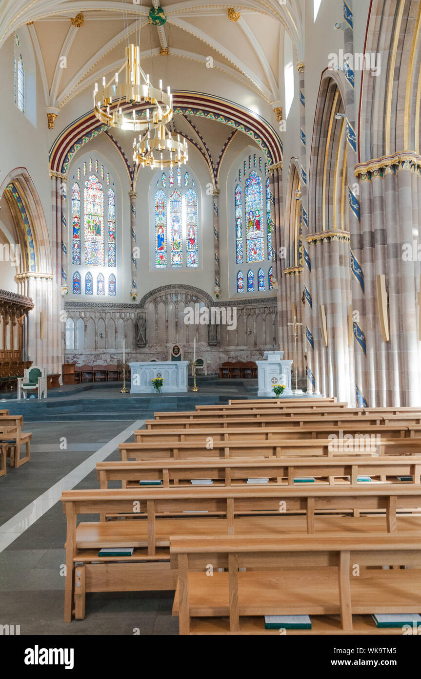 Interior St Andrews Cathedral Clyde Street City of Glasgow Scotland Stock Photo