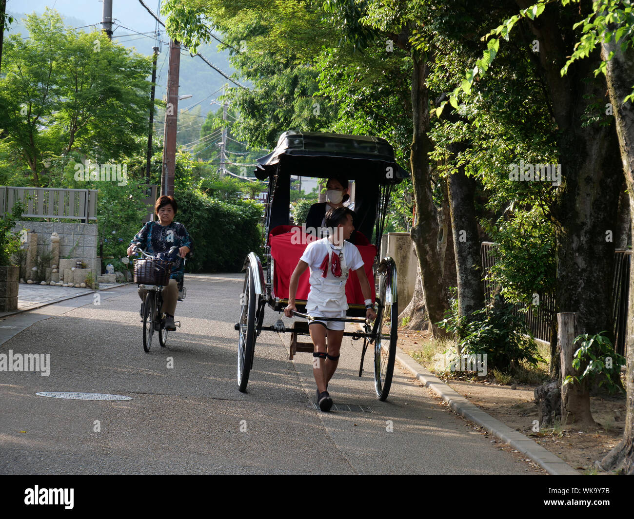 JAPAN - photo by Sean Sprague  Arashiyama, Kyoto. Rickshaw. Stock Photo