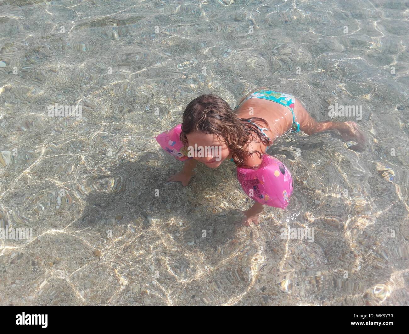 Child Wearing Water Wings High Resolution Stock Photography and Images Alamy