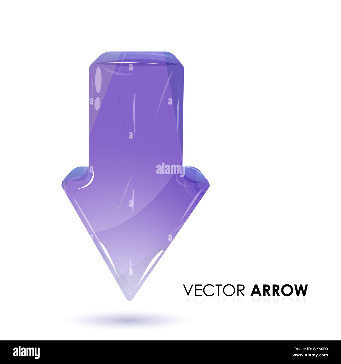 illustration of vector arrow on white background Stock Photo - Alamy