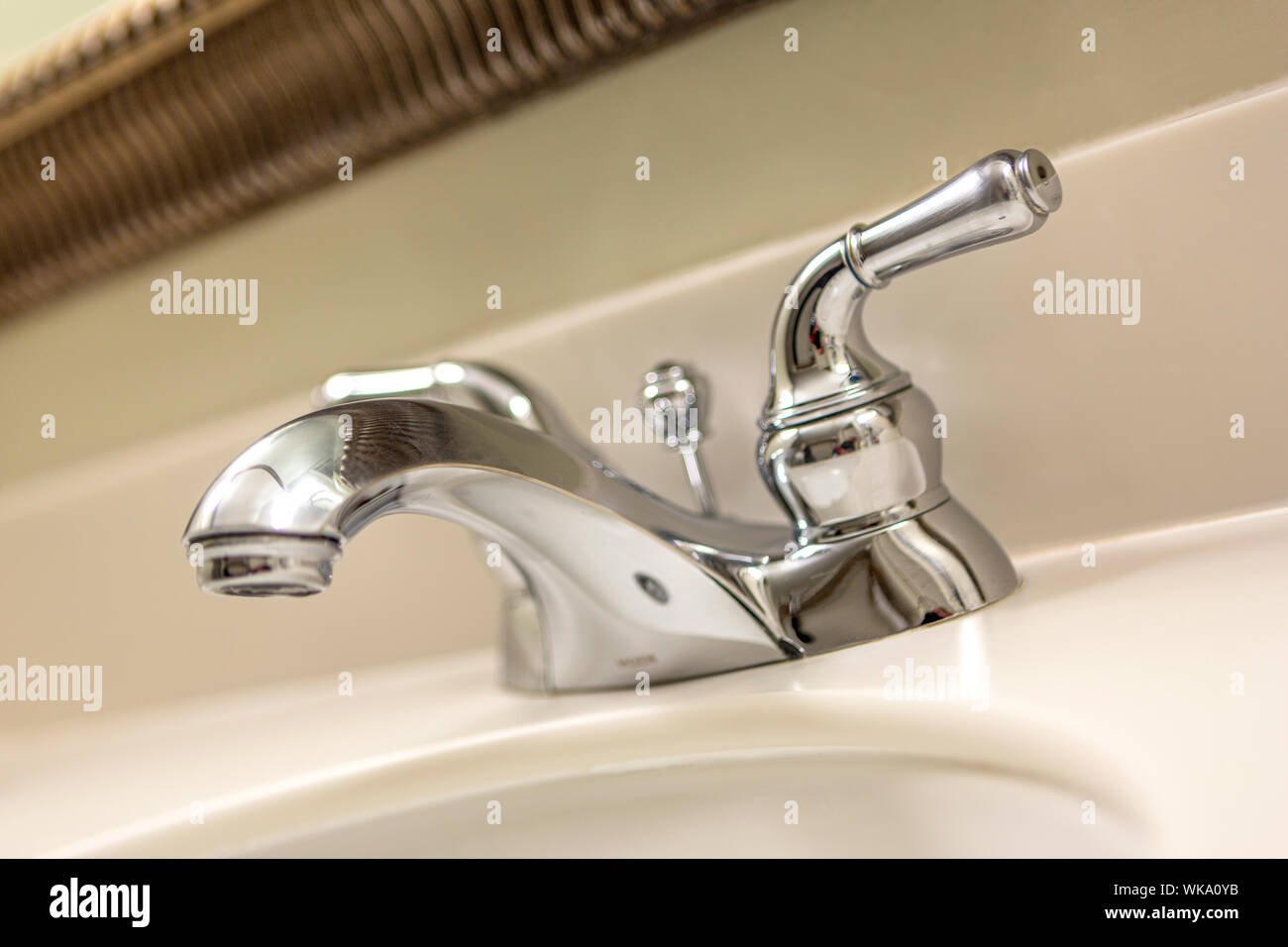 Classic chrome plated taps Stock Photo Alamy