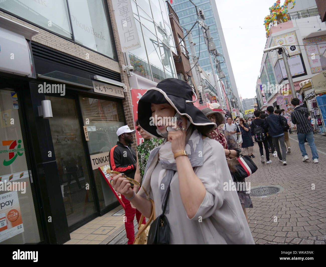 JAPAN - photo by Sean Sprague  Harajuku, Tokyo. Takeshita-dori, trendy clothes street and mecca for teenagers. Stock Photo