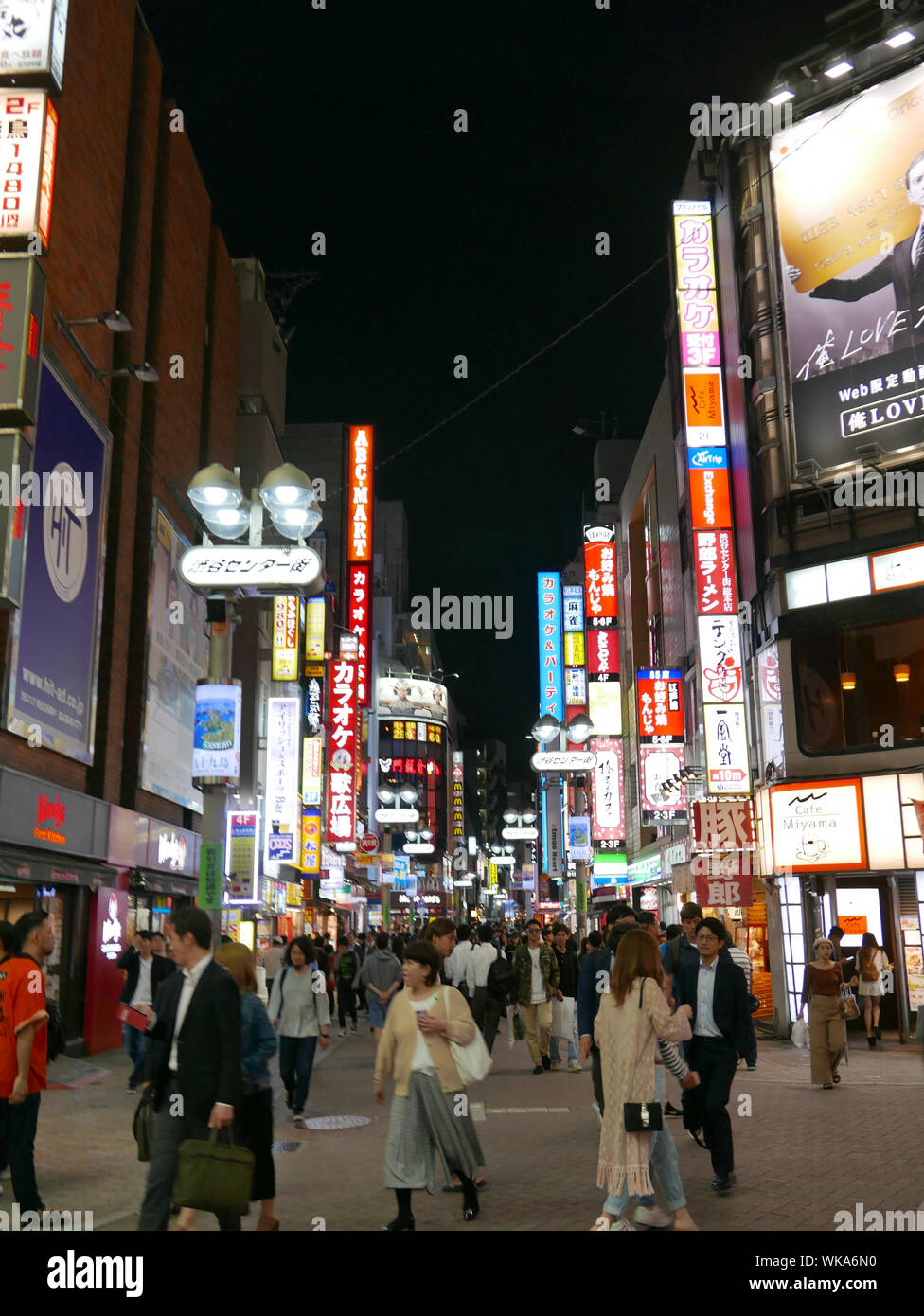 JAPAN - photo by Sean Sprague  Shibuya, Tokyo, by night. Stock Photo