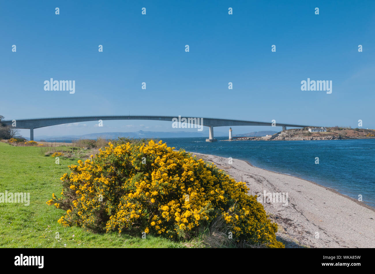 Isle of Skye Road bridge from Kyleakin Isle of Skye Highland Scotland Stock Photo