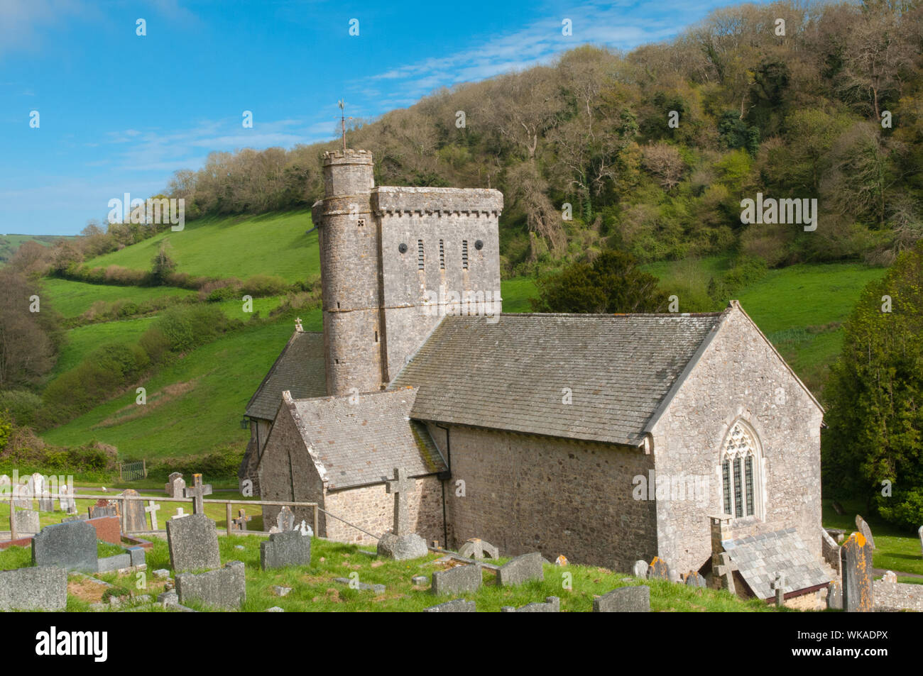 St Winifred's Church Branscombe Devon England Stock Photo