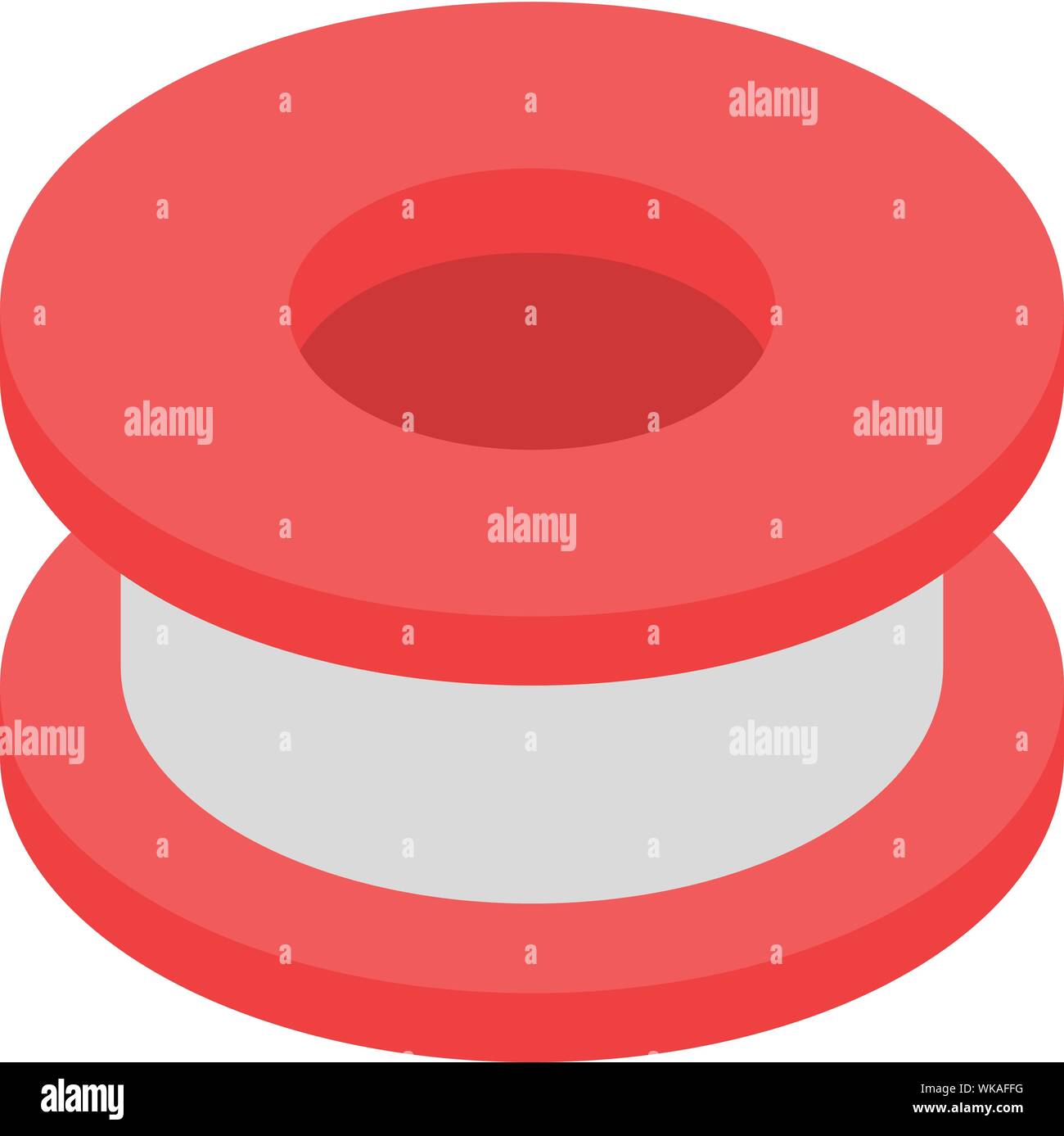 Plaster wheel icon, isometric style Stock Vector