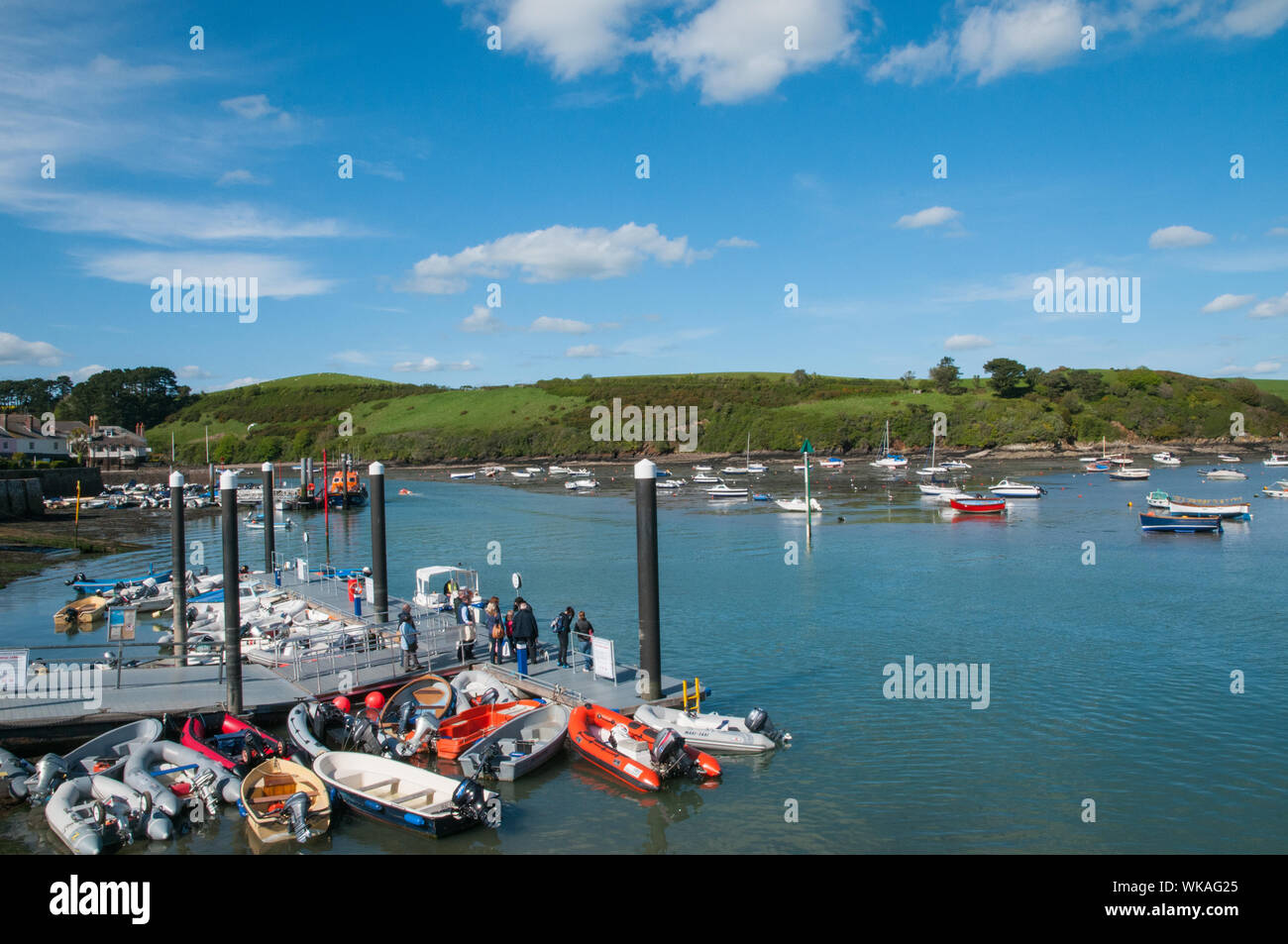 Boats and yachts at Salcombe Devon England Stock Photo