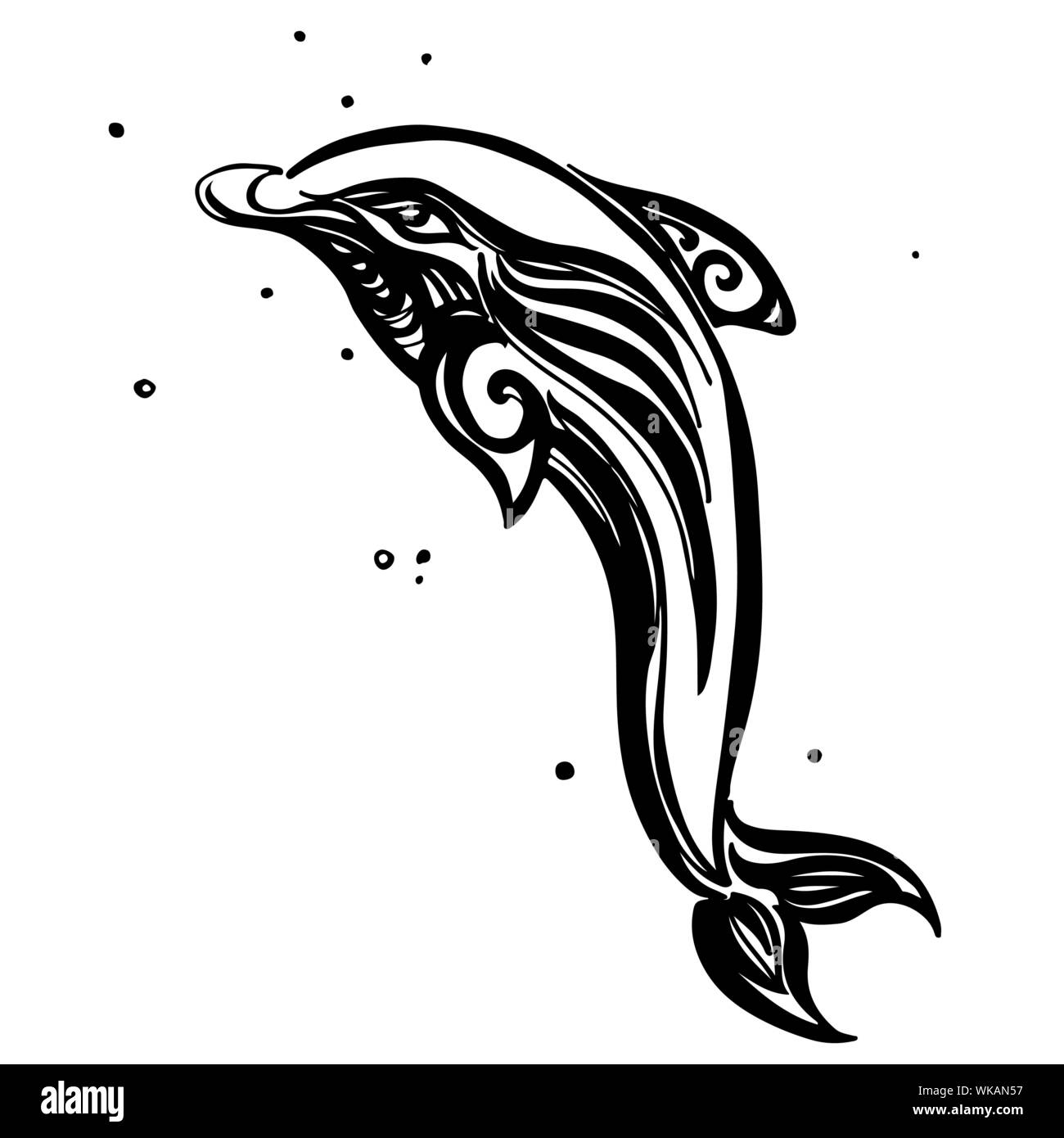 Tribal Dolphin Cliparts, Stock Vector and Royalty Free Tribal Dolphin  Illustrations