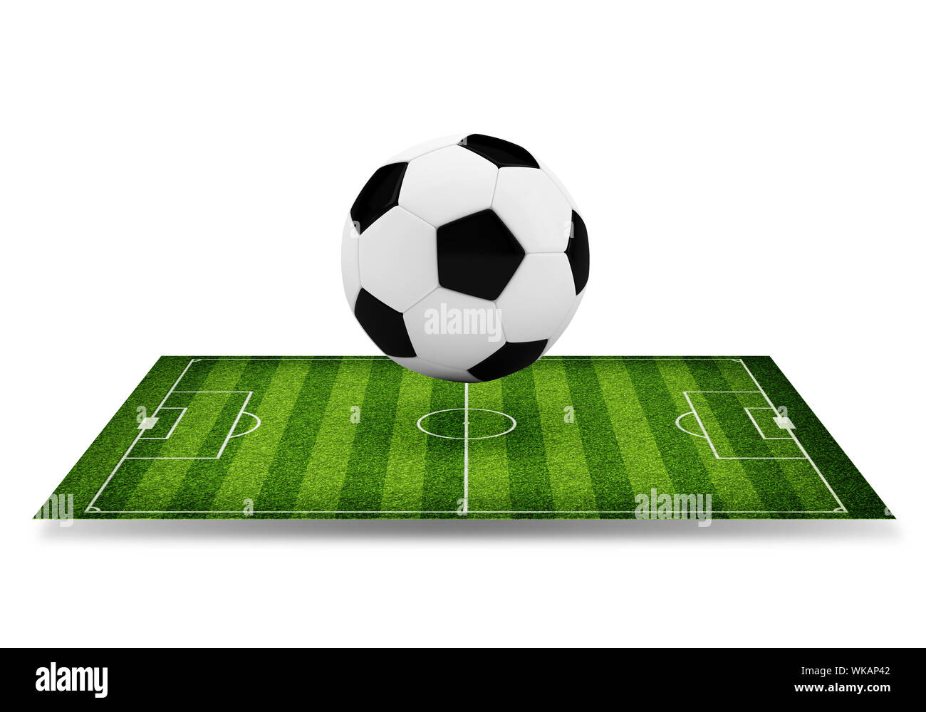 Football field top view markings Cut Out Stock Images & Pictures Alamy