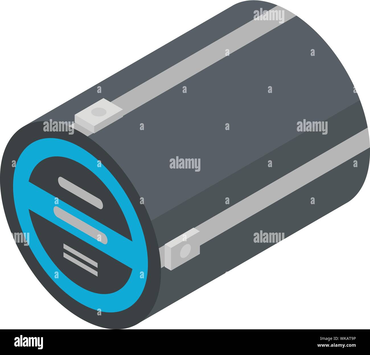 Packed sleeping bag icon, isometric style Stock Vector