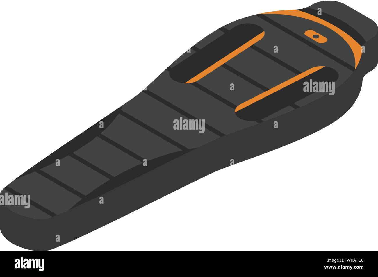 Adventure sleeping bag icon, isometric style Stock Vector
