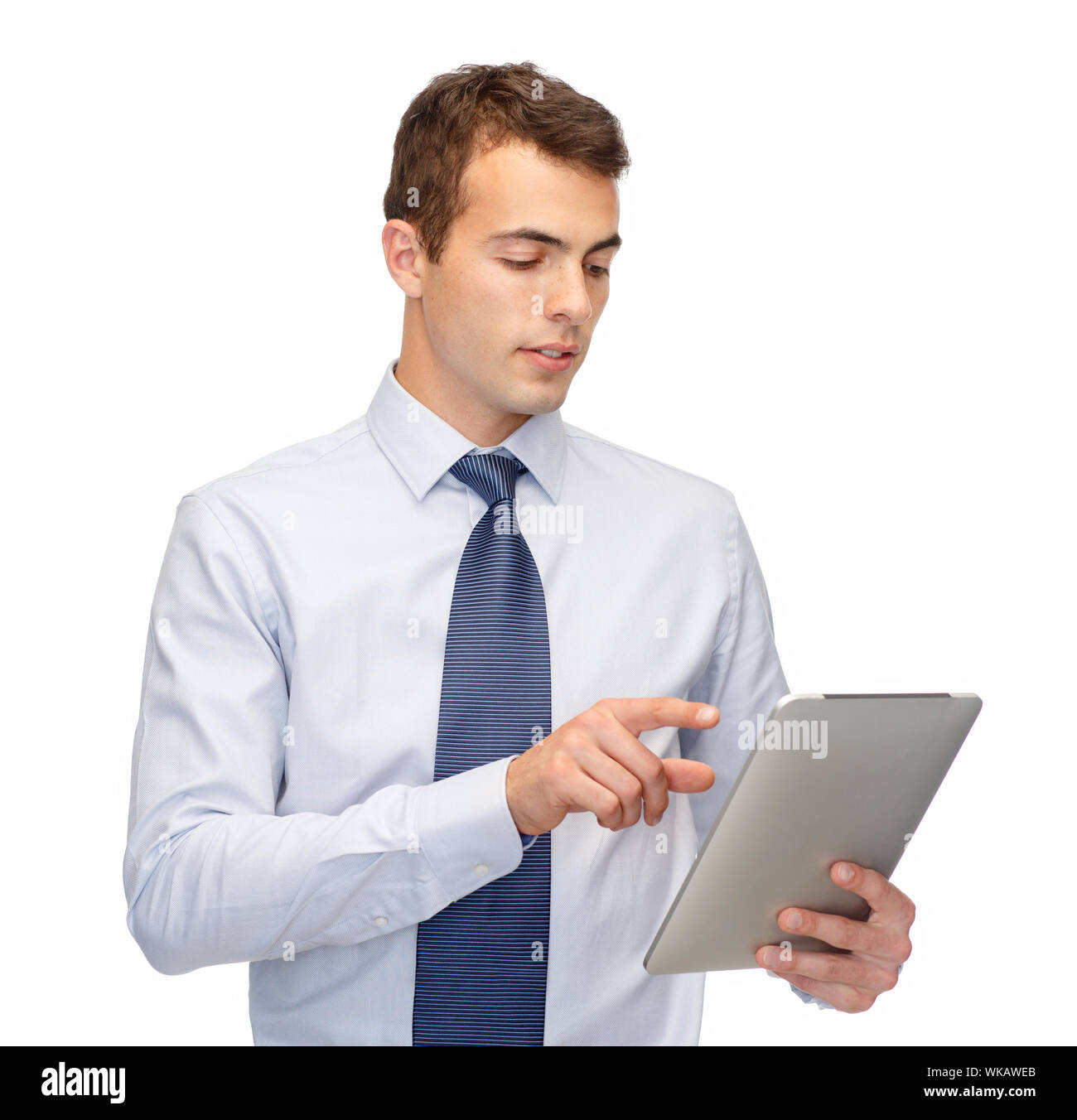 buisnessman with tablet pc Stock Photo