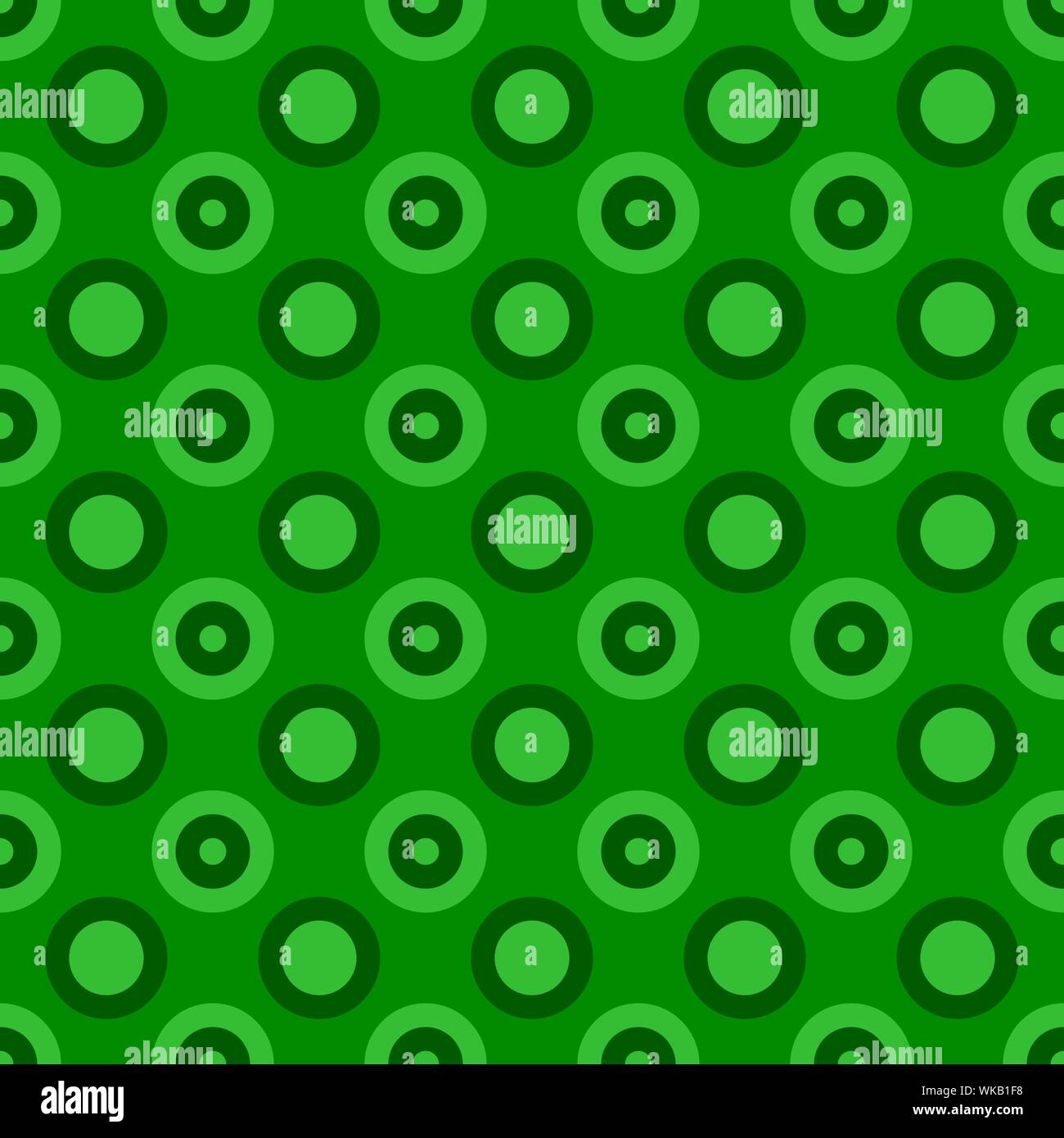 Simple seamless circle pattern background - green abstract vector ...