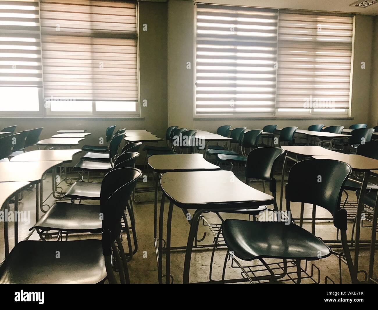 Empty school classroom desks hires stock photography and images Alamy