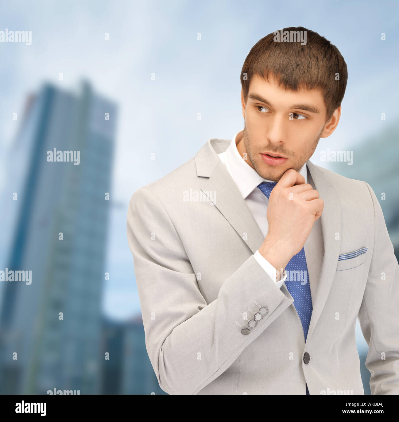 Unsure pensive worried anxiety hi-res stock photography and images - Alamy