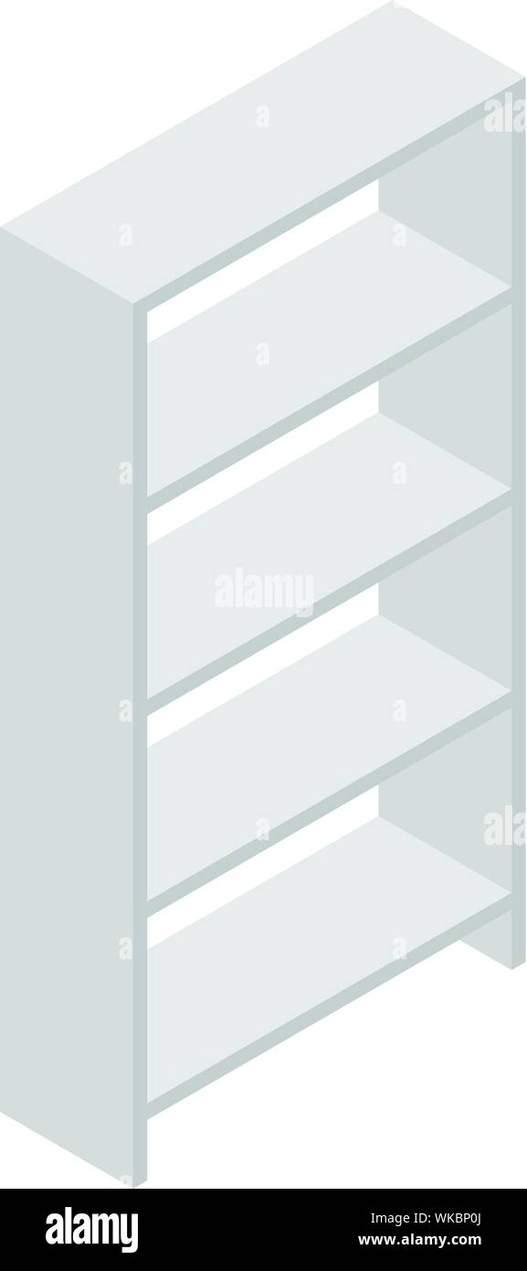 Shelf hospital icon, isometric style Stock Vector