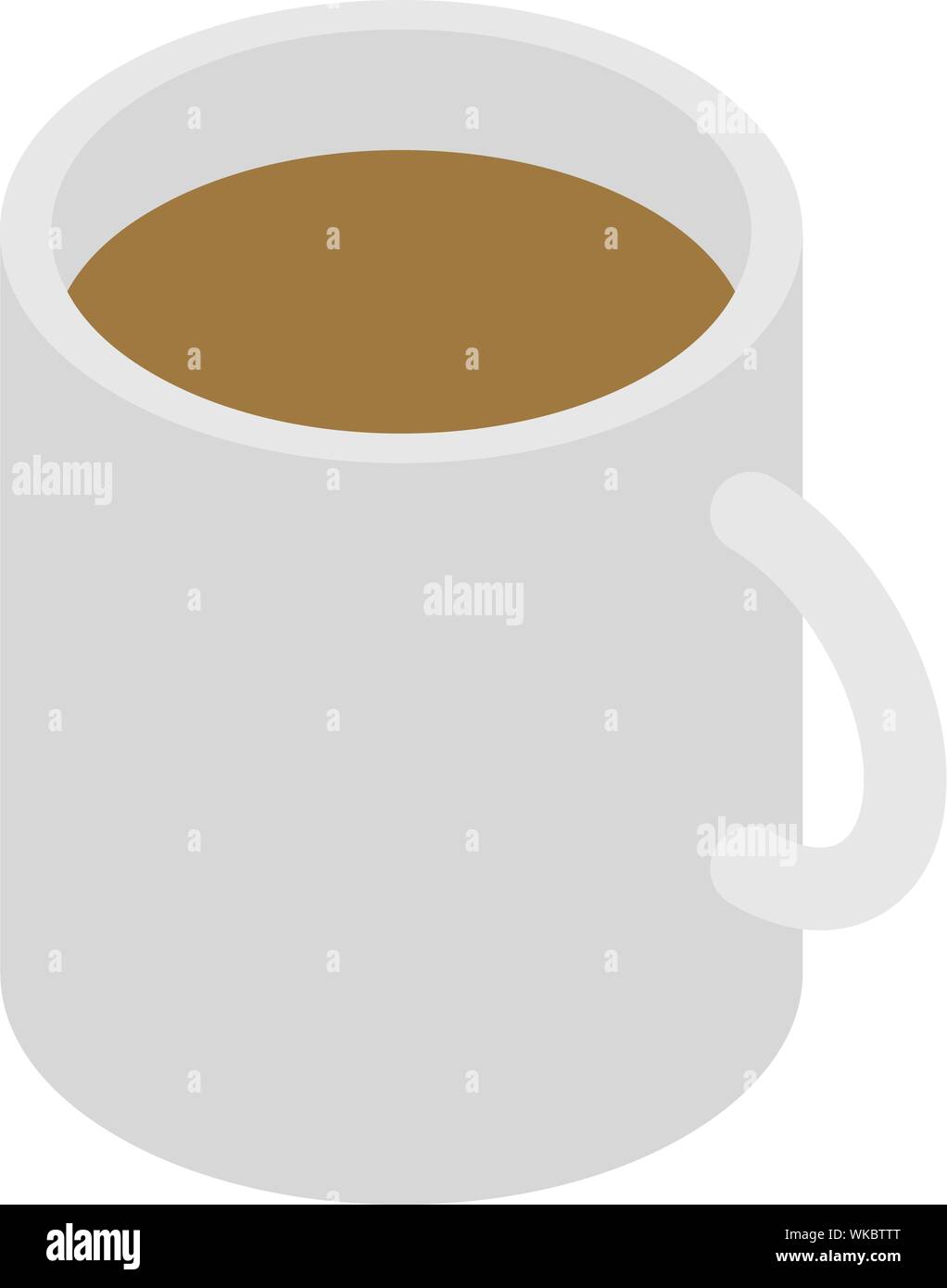 Coffee mug icon, isometric style Stock Vector