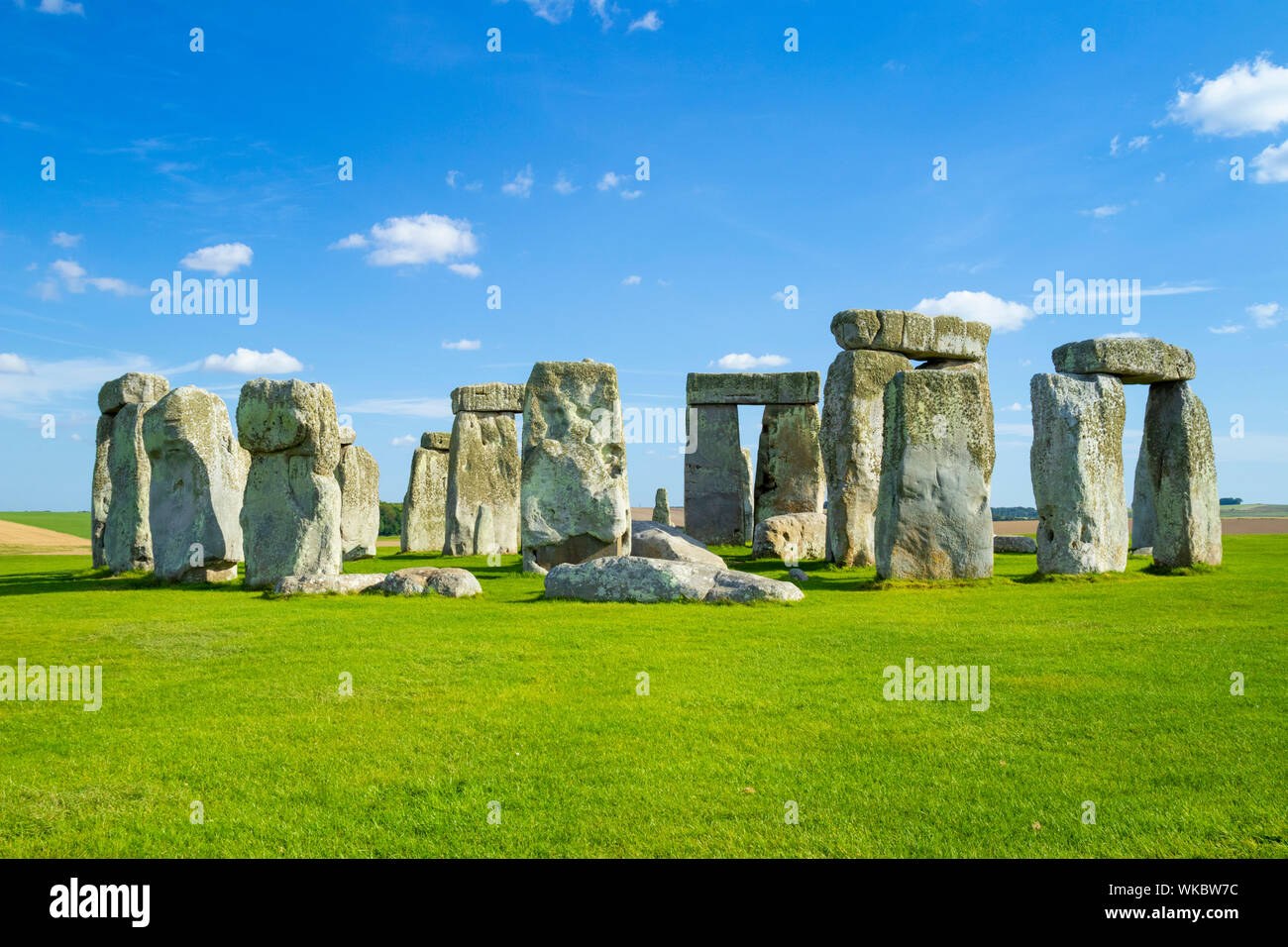 Stonehenge stone circle stonehenge near Amesbury Wiltshire england uk gb Europe Stock Photo