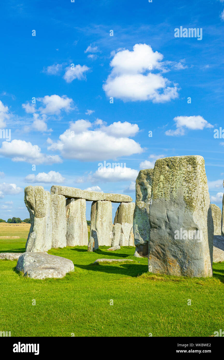 Stonehenge stone circle stonehenge near Amesbury Wiltshire england uk gb Europe Stock Photo