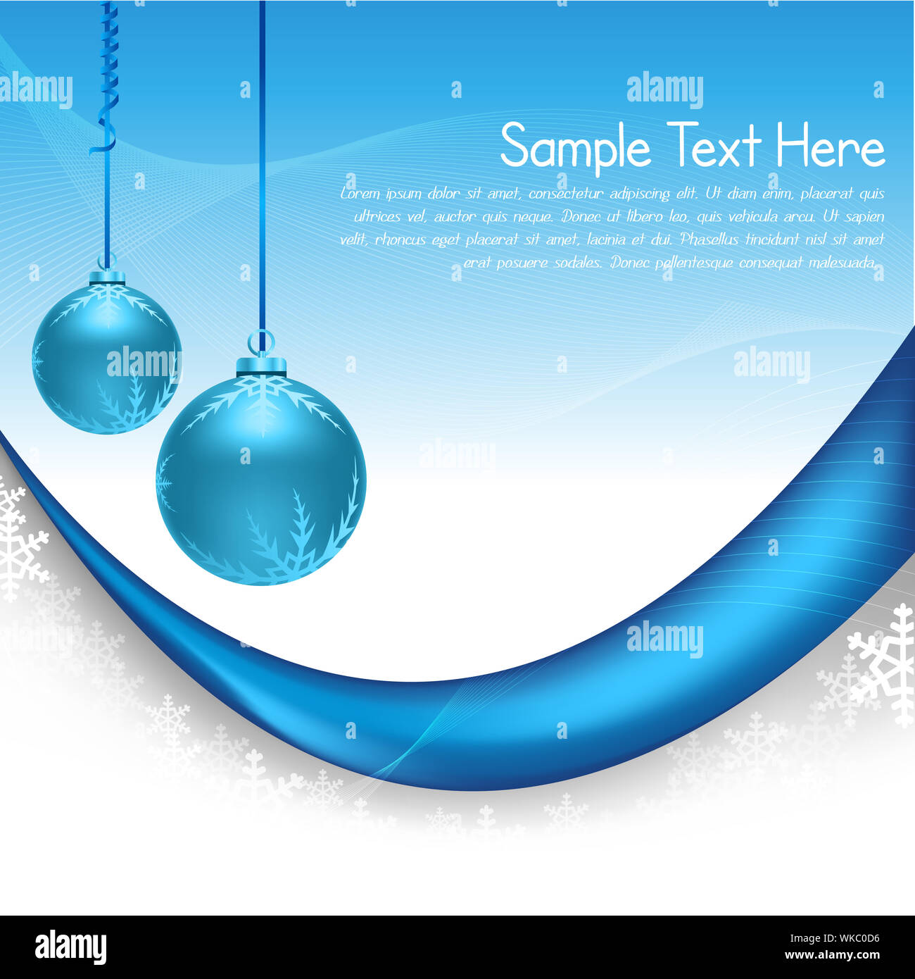 illustration of abstract merry christmas card Stock Photo - Alamy