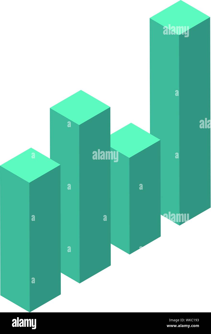 Graph bars icon, isometric style Stock Vector Image & Art - Alamy