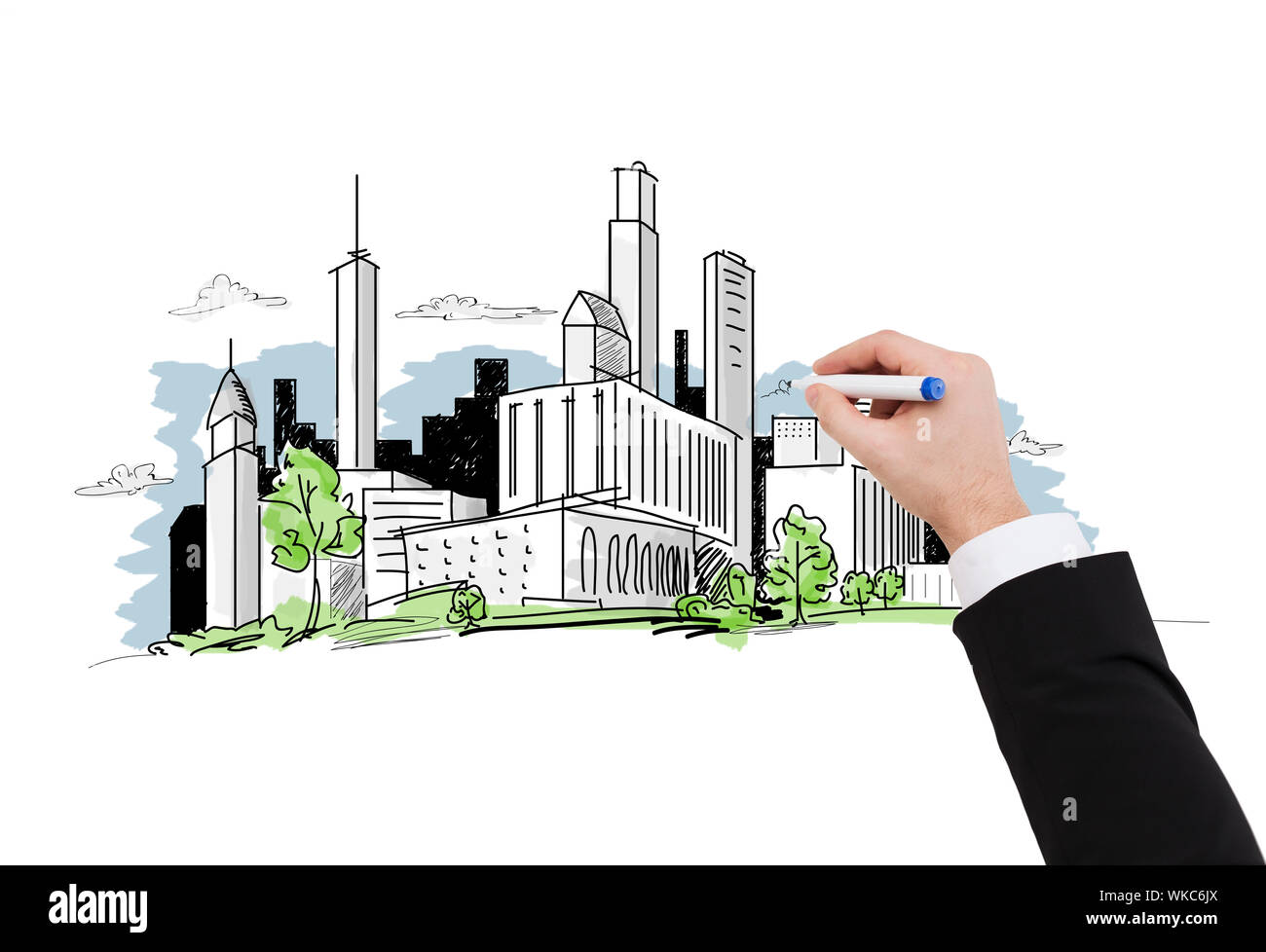 Business Office Building Drawing Stock Illustration - Download Image Now -  Business, Drawing - Art Product, Building Exterior - iStock