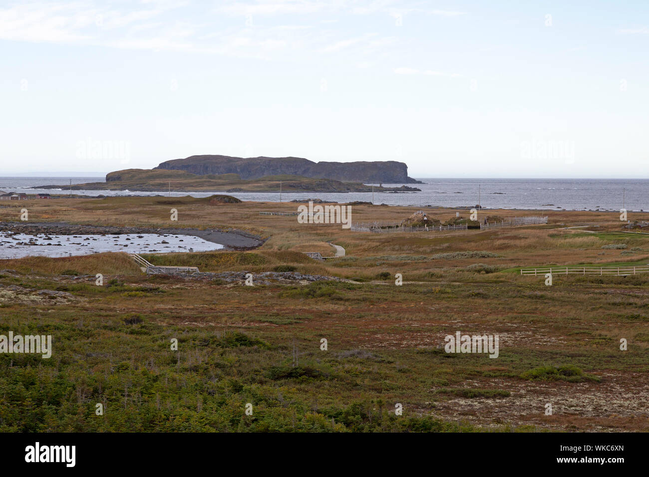 L'Anse aux Meadows in Newfoundland and Labrador, Canada. Designated a