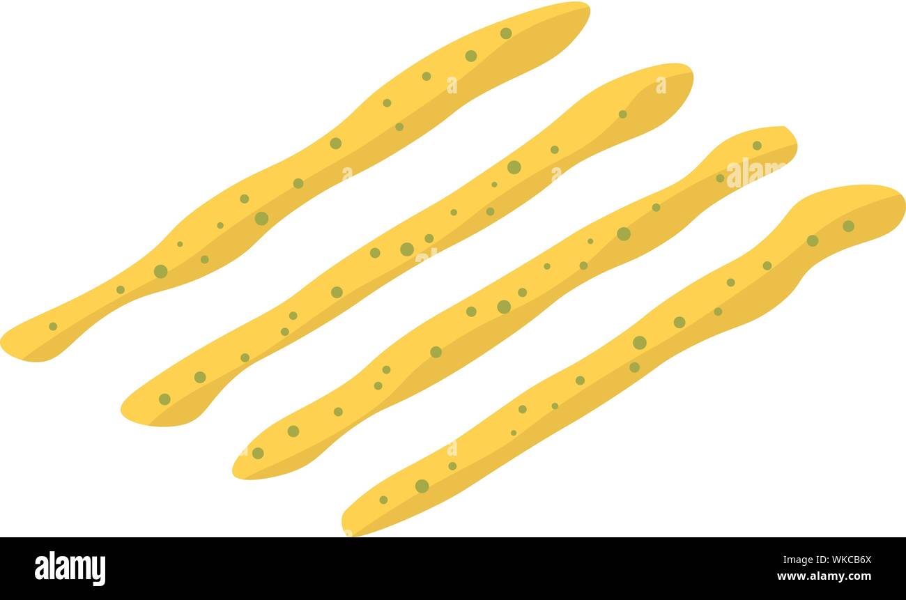 Greek bakery sticks icon, isometric style Stock Vector