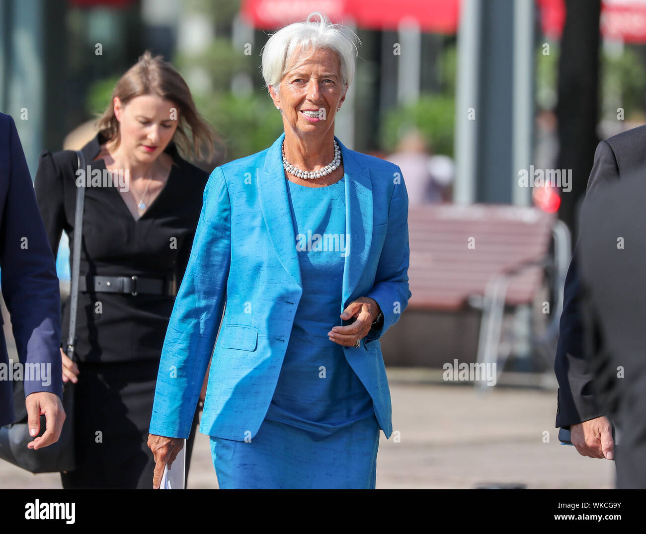 Leipzig Germany 31st Aug 2019 Christine Lagarde Designated President Of The Ecb Will Present The Federal Chancellor With An Honorary Doctorate From The Leipzig Graduate School Of Management Hhl Credit Jan Woitas Dpa Zentralbild Dpa Alamy
