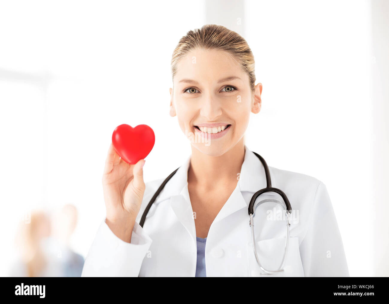 female doctor with heart Stock Photo - Alamy