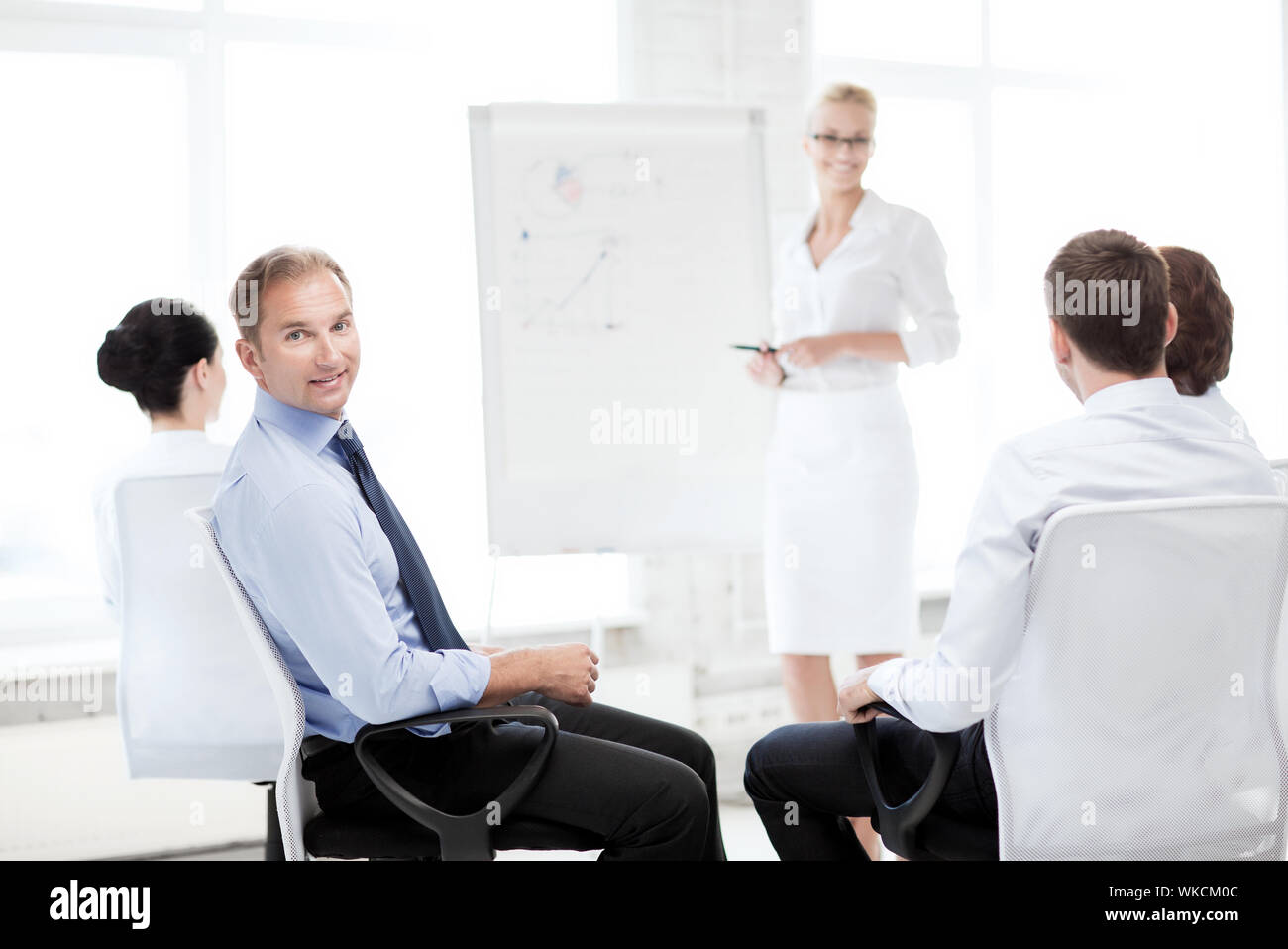 businessman on business meeting in office Stock Photo