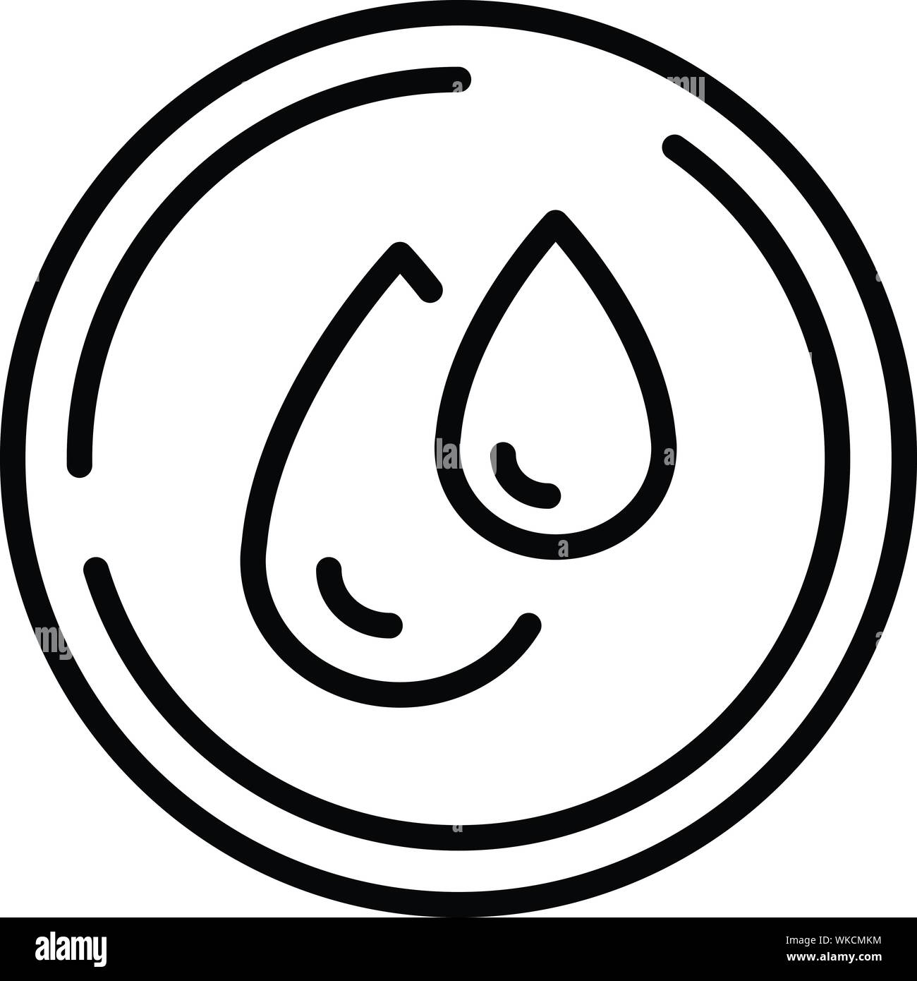 Water drop fabric icon, outline style Stock Vector Image & Art - Alamy