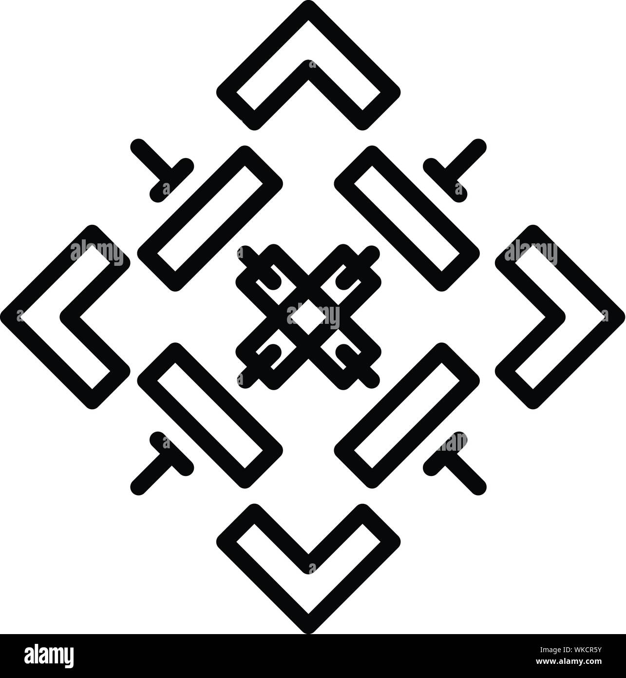 Modern membrane icon, outline style Stock Vector Image & Art - Alamy