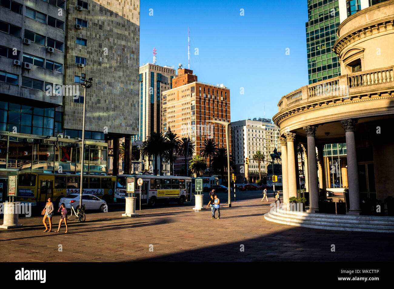 Uruguay: Montevideo, the neoclassical Solis Theatre (Teatro Solis), with seating for up to 1.600 spectators, situated close to the Plaza Independenza Stock Photo